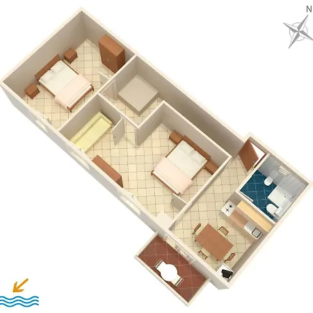 By The Sea Kosljun, Pag - 4111 Apartment *